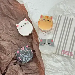Cute Cat Acrylic Hairclip