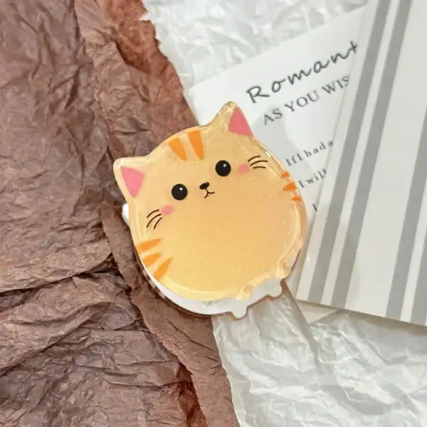 Cute Cat Acrylic Hairclip - Image 2