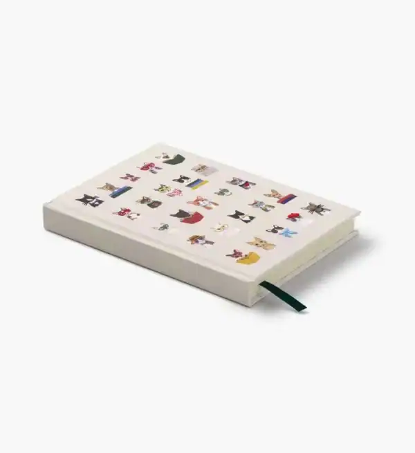 Rifle Paper Co: Studious Cats Embroidered Journal - Image 3