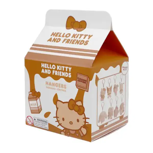 Hello Kitty Chocolate Milk Flocked Hanger Keychain Blind Box - Image 5