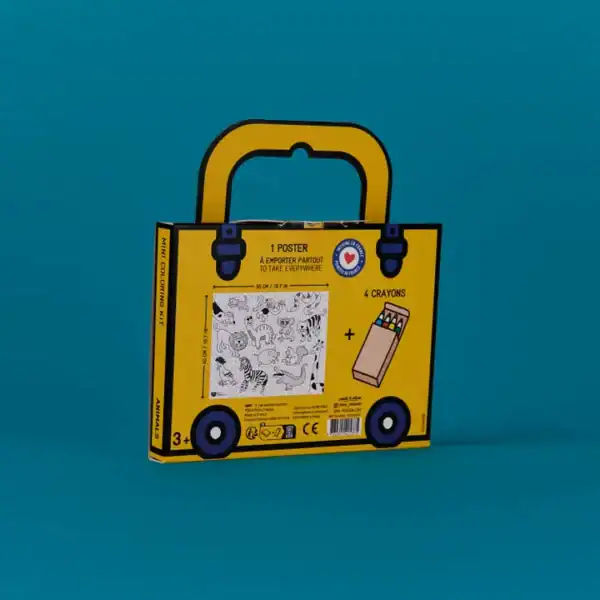 OMY Mini Pocket Colouring - Animals - Image 5