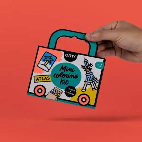 OMY Mini Pocket Colouring - Atlas - Image 2