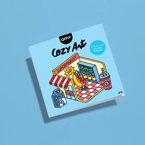 OMY Cozy Colouring Book - Supermarket