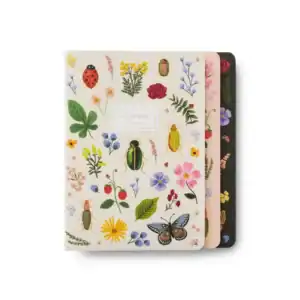 Rifle Paper Co: Assorted Set of 3 Curio Notebooks