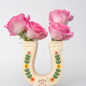 Bando Ceramic Vase - Horseshoe | Playful Home Decor