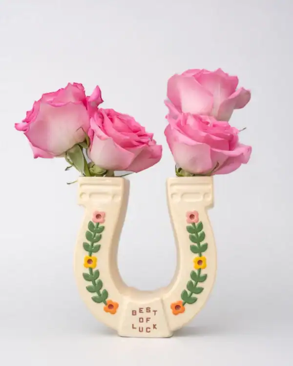 Bando Ceramic Vase - Horseshoe | Playful Home Decor