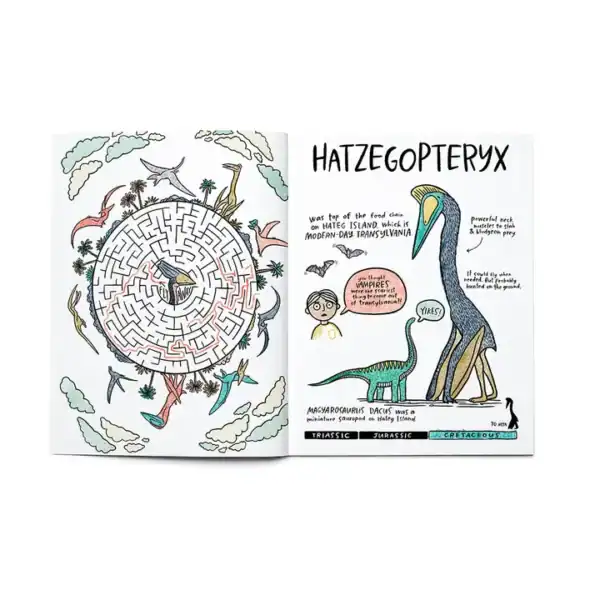 Dinosaurs Coloring + Activity: Mazes, Puzzles, Jokes + More - Image 3