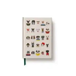 Rifle Paper Co: Studious Dogs Embroidered Journal