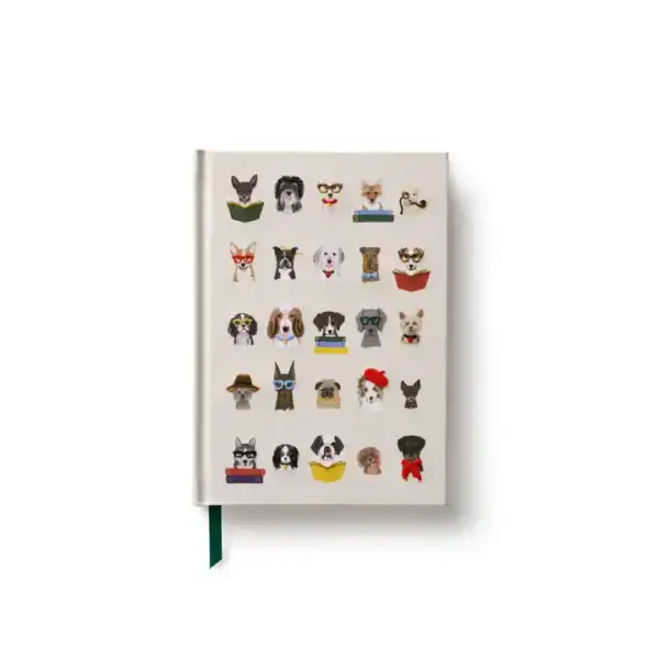 Rifle Paper Co: Studious Dogs Embroidered Journal