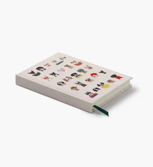 Rifle Paper Co: Studious Dogs Embroidered Journal - Image 3