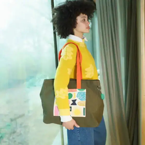 Donna Wilson Large Doodle Everything Shopper Tote - Image 3