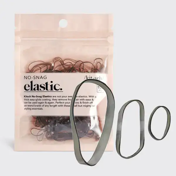 Kitsch No-Snag Elastic 100pc - Brown - Image 4