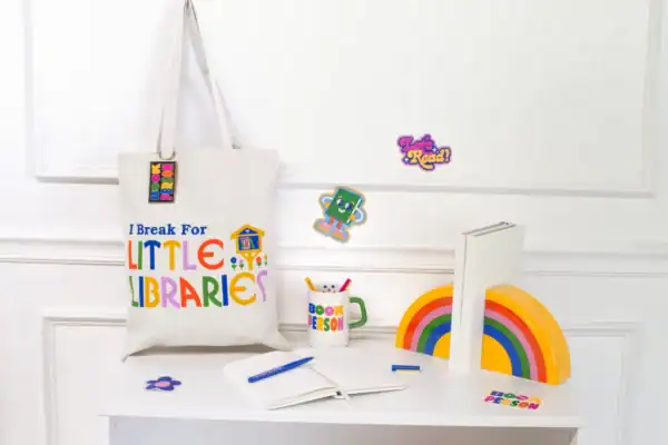 Bando Canvas Tote - Little Libraries | Everyday Bag - Image 2