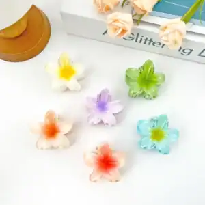 Small Flower Clips Pack of 6