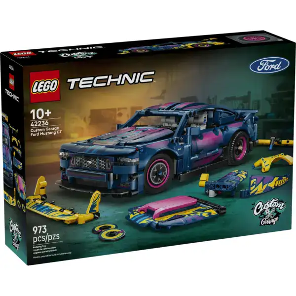 LEGO Technic Custom Garage Ford Mustang GT Car - Image 6
