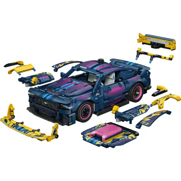 LEGO Technic Custom Garage Ford Mustang GT Car - Image 5