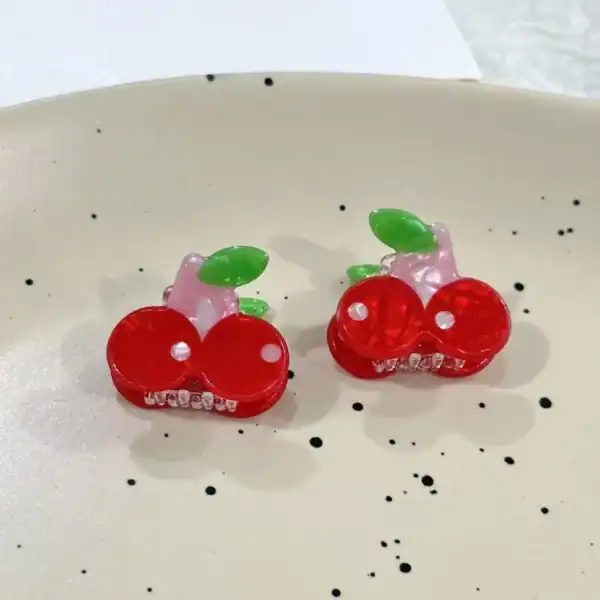 Cute Acrylic Fruit Hairclips - Image 4