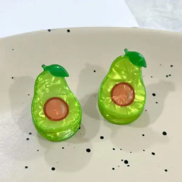 Cute Acrylic Fruit Hairclips - Image 2