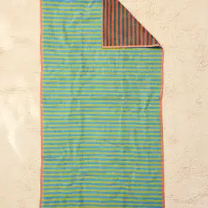 Dusen Dusen Grasshopper Stripe Bath Towel