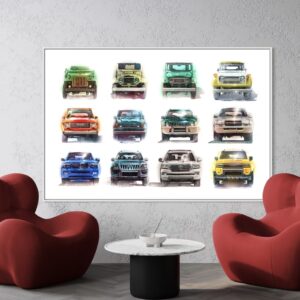 Stephen Selzler Print - "HISTORIC TOYOTA LAND CRUISER"