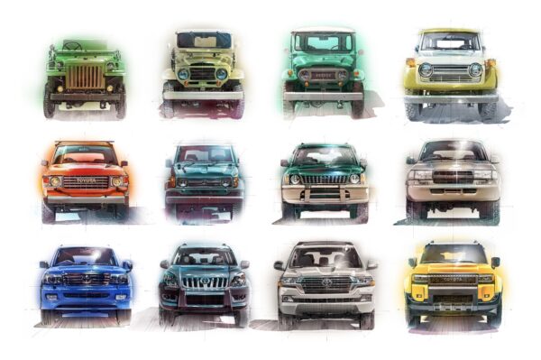 Stephen Selzler Print - "HISTORIC TOYOTA LAND CRUISER" - Image 2