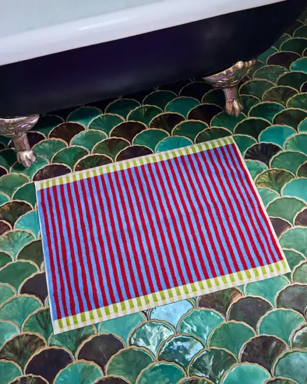 Dusen Dusen Lanternfly Stripe Thick Cotton Bathmat - Image 3