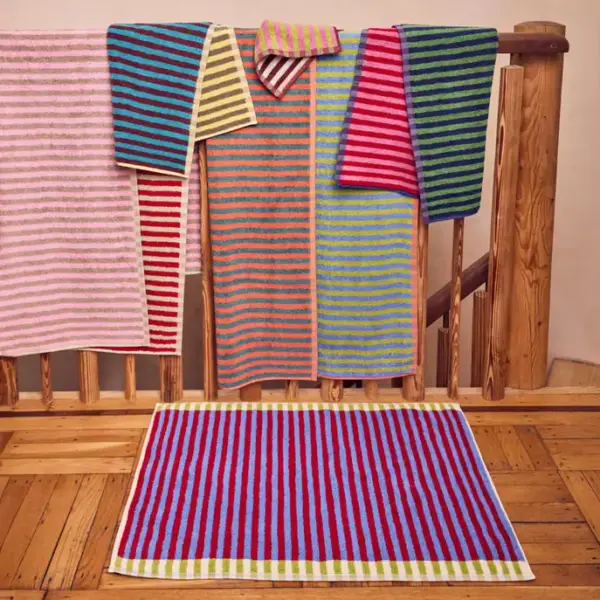 Dusen Dusen Lanternfly Stripe Thick Cotton Bathmat - Image 5