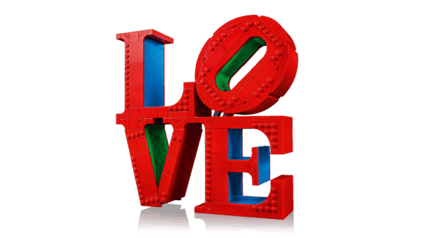 Lego Art LOVE Robert Indiana Sculpture Set - Image 7