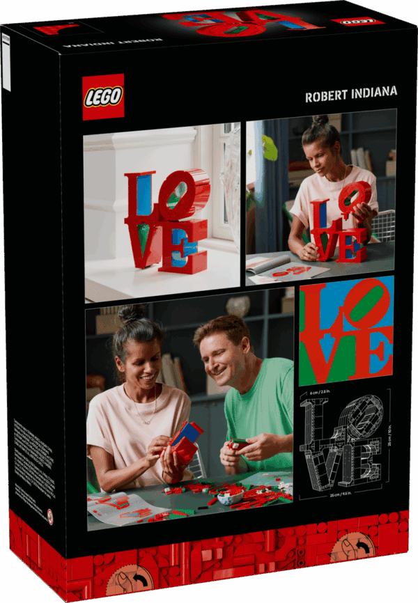 Lego Art LOVE Robert Indiana Sculpture Set - Image 2