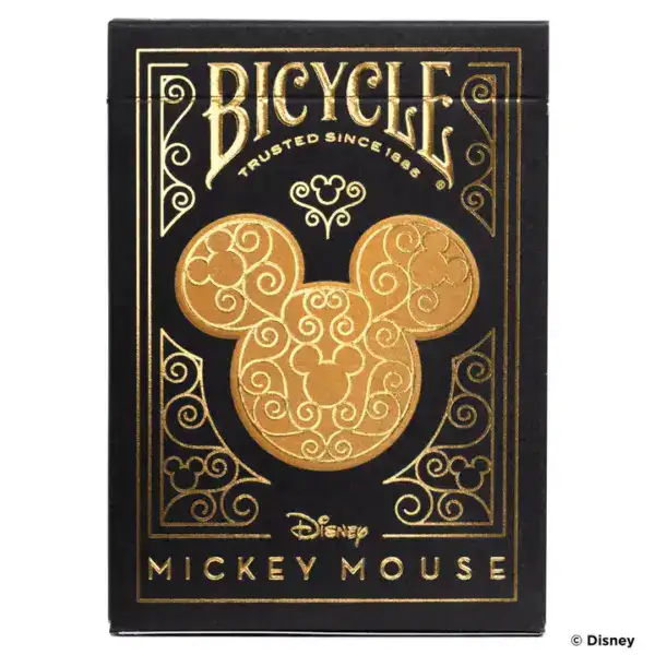 Bicycle Mickey Mouse Black and Gold Playing Cards - Image 2
