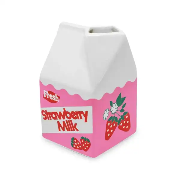 Bando Ceramic Vase - Strawberry Milk | Playful Home Decor - Image 3