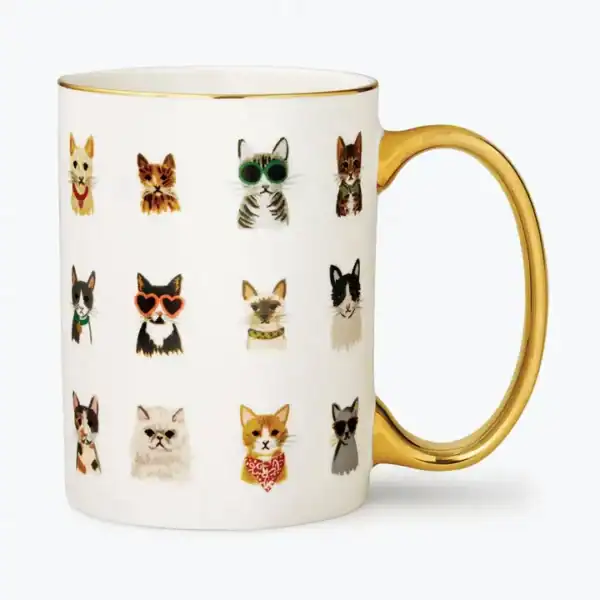 Rifle Paper Co: Cool Cats Porcelain Mug