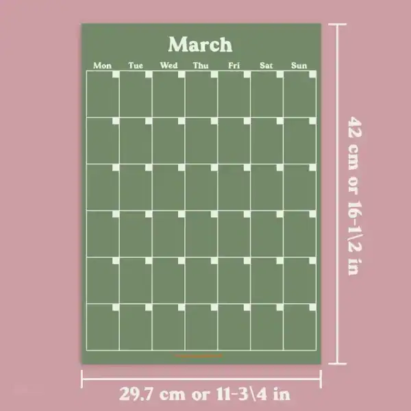 Good Tuesday Monthly Undated A3 Wall Planner | 12 Pages - Image 10