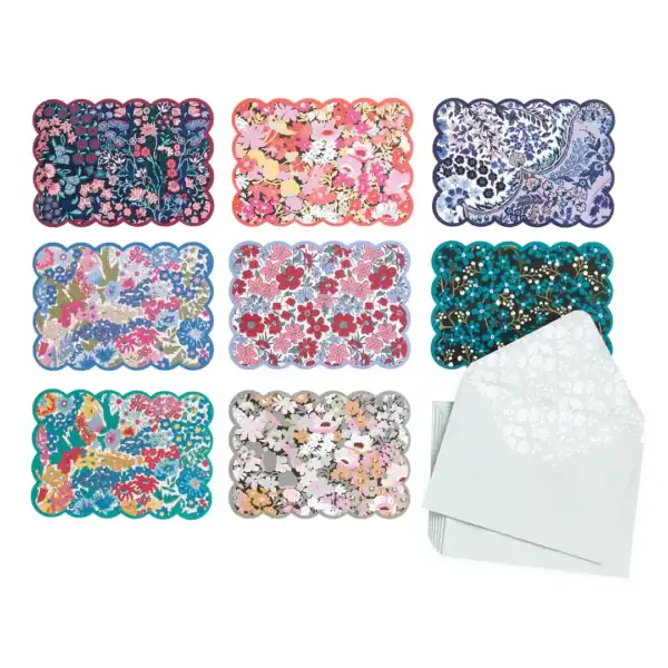 Liberty Scalloped Shaped Notecard Set - Image 3