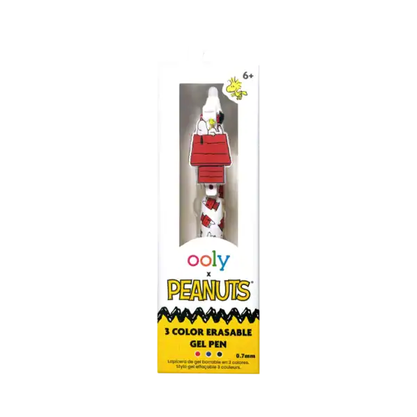 OOLY x Peanuts: 3 Color Erasable Gel Pen