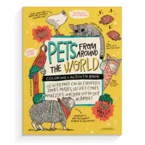 Pets Coloring + Activity: Jokes, Comics, Mazes + More