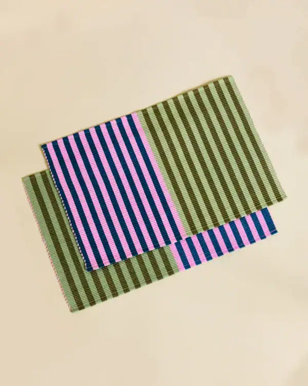 Dusen Dusen Dual Stripe Placemat Set of 4 - Image 7