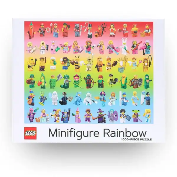 LEGO Minifigure Rainbow 1000-Piece Puzzle - Image 3