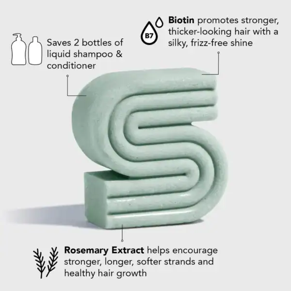 Kitsch Rosemary & Biotin Volumizing Solid Shampoo - Image 4