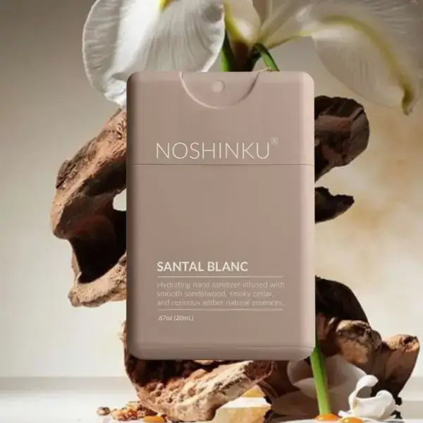 NOSHINKU Santal Blanc Hydrating Pocket Hand Sanitizer Refillable - Image 3