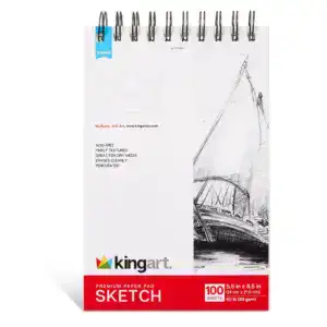 KINGART Sketch Paper Pad - 5.5" x 8.5" 100 Sheets
