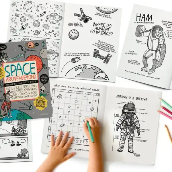 Space, Above & Beyond Coloring, Activity, Jokes, Diy + More - Image 2