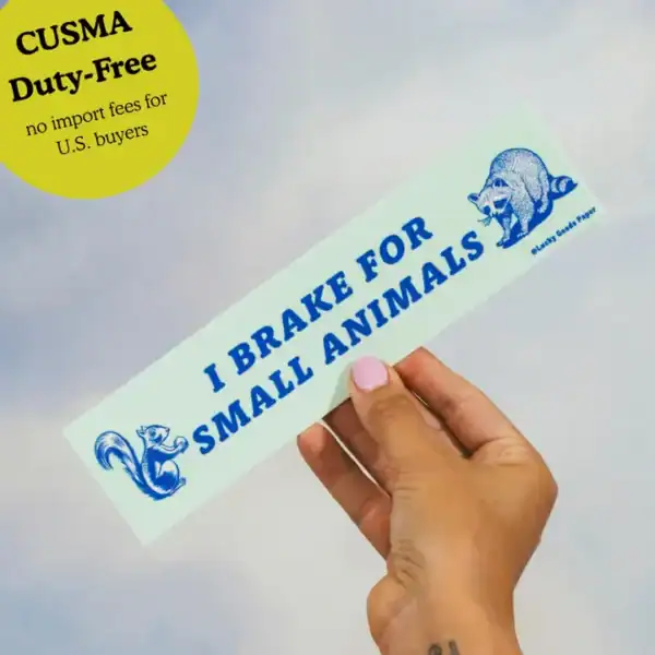 Brake For Small Animals – Vinyl Bumper Sticker