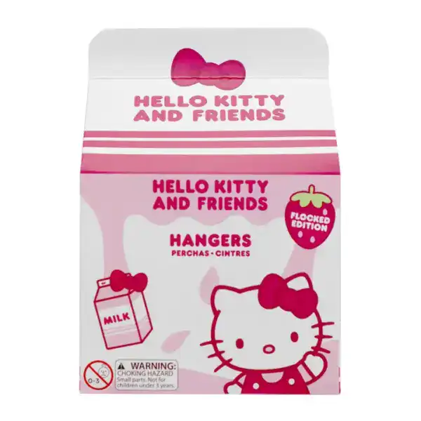 Hello Kitty Strawberry Flocked Hangers Keychain Blind Box