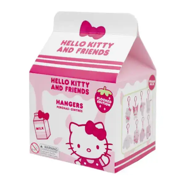 Hello Kitty Strawberry Flocked Hangers Keychain Blind Box - Image 2
