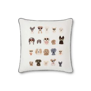 Rifle Paper Co. Dog Days Embroidered Pillow
