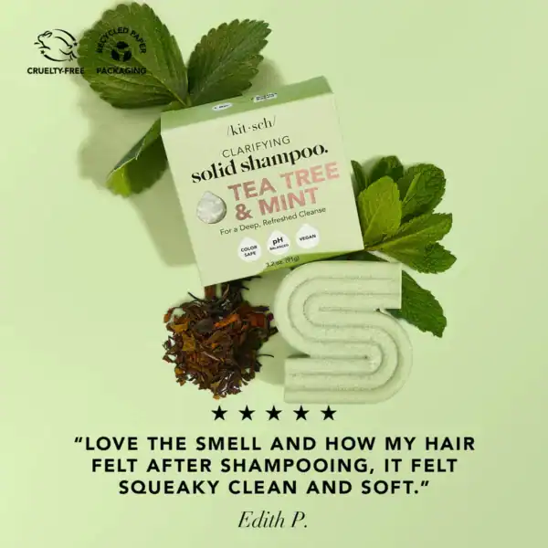 Kitsch Tea Tree & Mint Clarifying Shampoo - Image 5