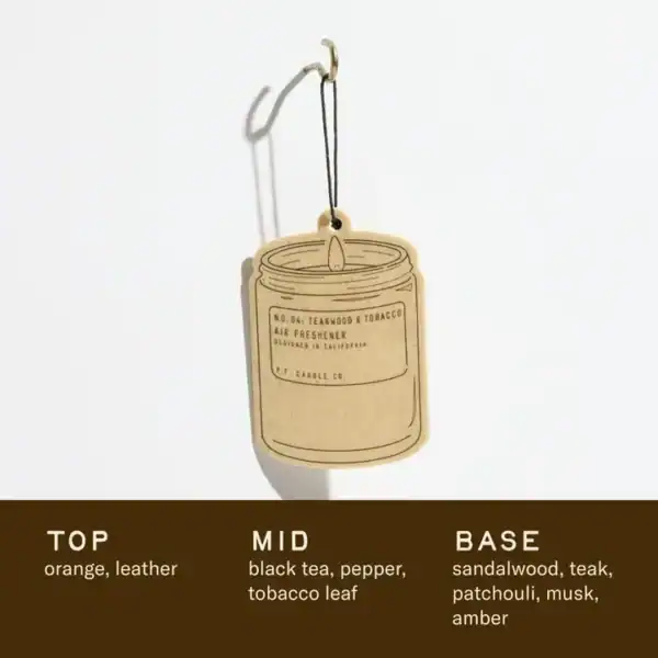 PF Candle Co Air Freshener - Teakwood & Tobacco - Image 2