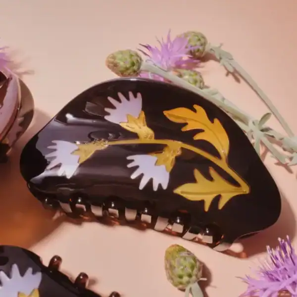 Winona Irene Milk Thistle Hair Clip - Image 2