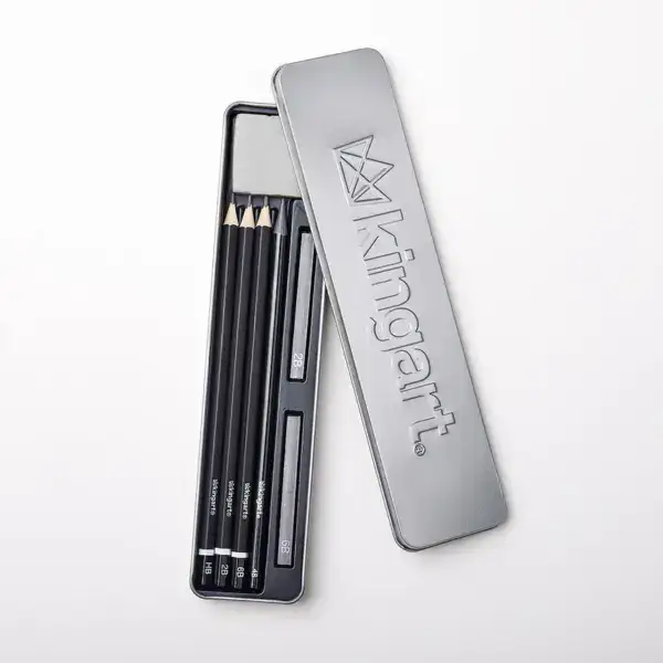 KINGART Sketching Tin Set - 9 pc Set - Image 2